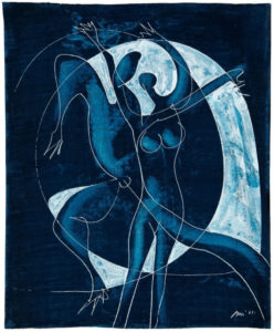 Hans Erni: "Tanzpaar". Gouache auf Papier (47.5 x 38.5 cm). 1961. Aus Privatsammlung (Schweiz).